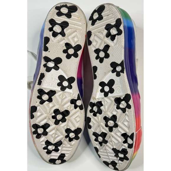 Converse Golf le Fleur Rainbow Low Top Sneakers Size Men 10 - Women 12 - Picture 12 of 13